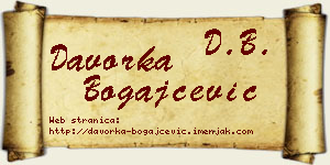Davorka Bogajčević vizit kartica